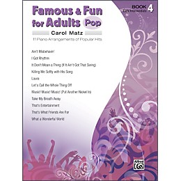 Alfred Famous & Fun for Adults Pop Book 4 Piano
