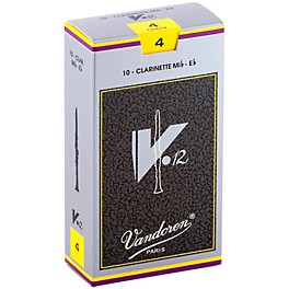 Vandoren V12 Series Eb Clarinet Reeds Strength 4, Box of 10 Vandoren V12 Series Eb Clarinet Reeds Strength 4, Box of 10