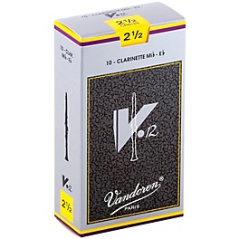 Vandoren V12 Series Eb Clarinet Reeds Strength 3.5, Box of 10 Vandoren V12 Series Eb Clarinet Reeds Strength 2.5, Box of 10