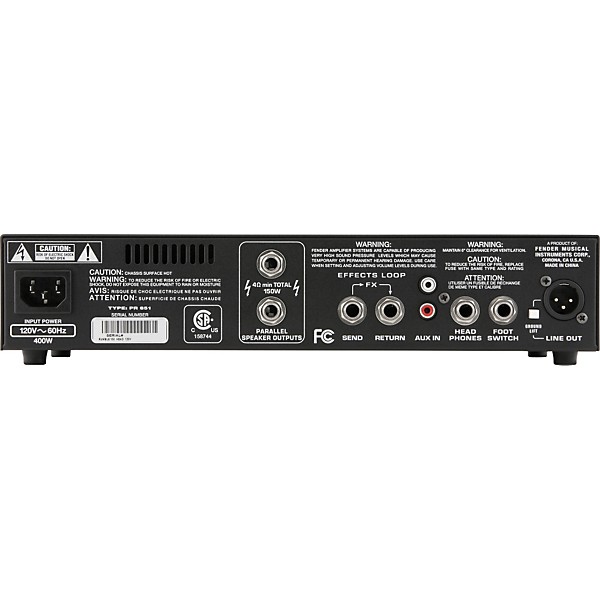 Fender Rumble 150 150W Bass Amp Head Black | Guitar Center