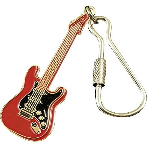 AIM Electric Guitar Keychain Red