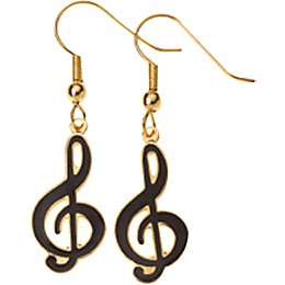 AIM G-Clef Earrings Black