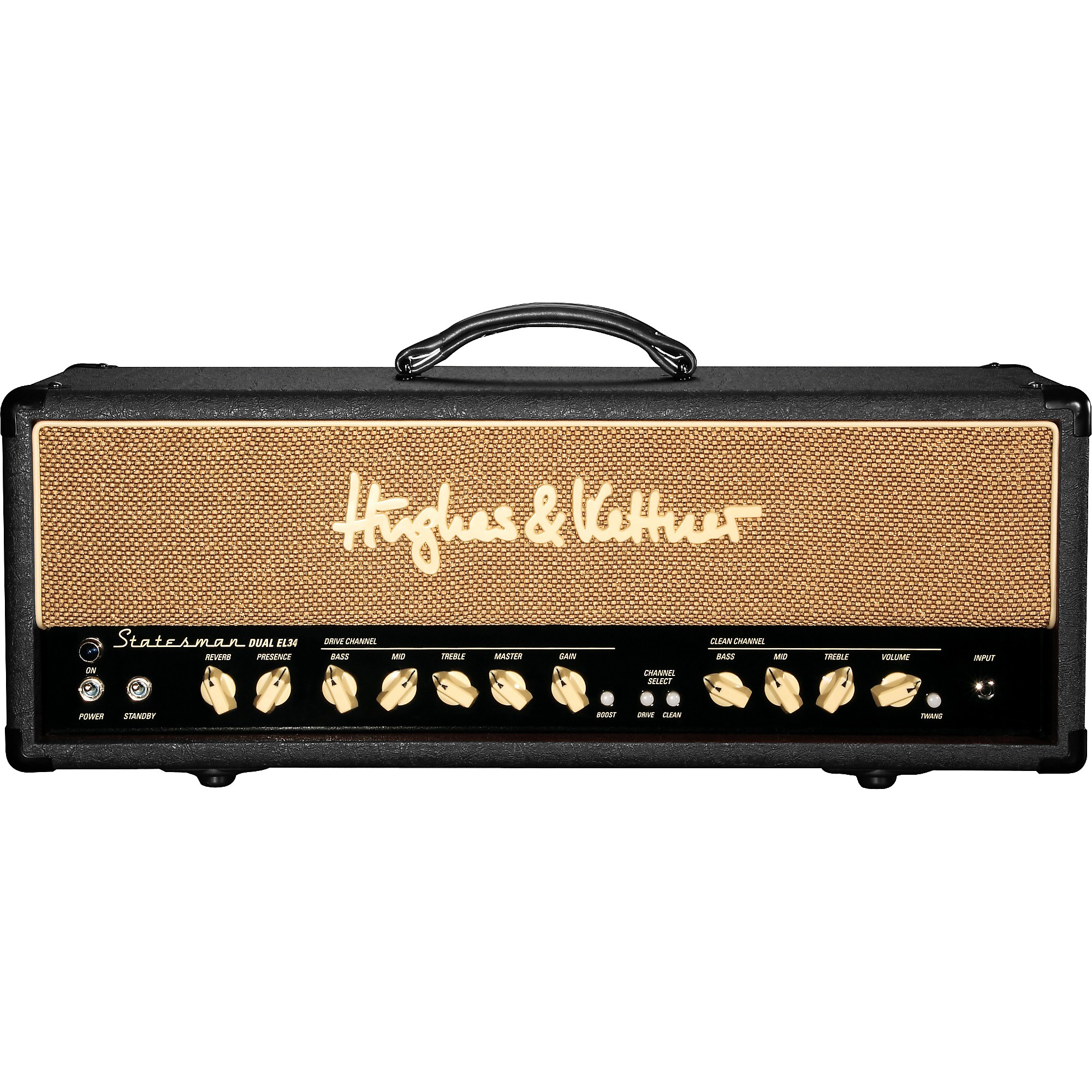 Hughes & Kettner Statesman Series STM Dual EL34 50W Tube Guitar Amp Head  Black