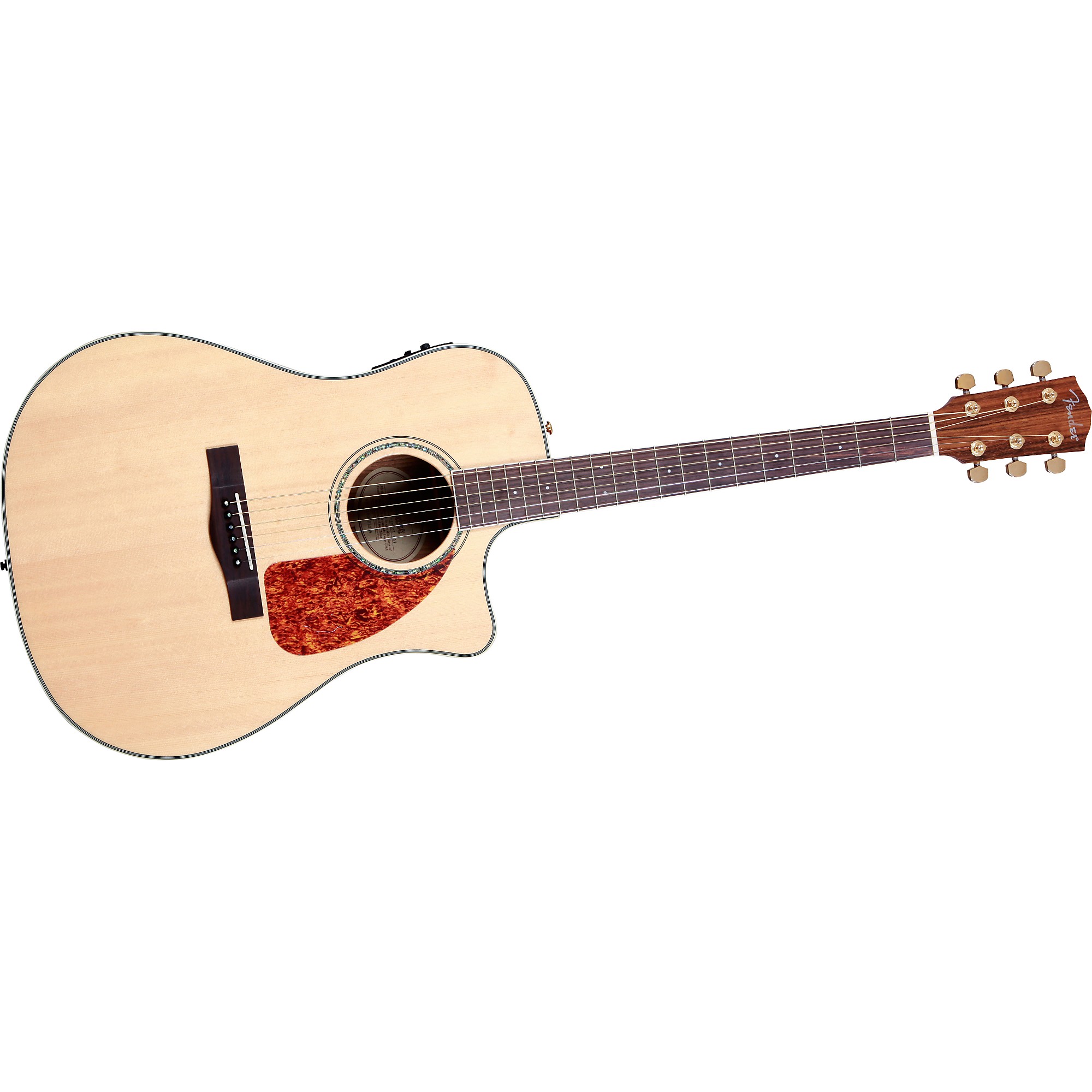 Fender CD220SCE Exotic Ovangkol Acoustic-Electric Guitar Natural