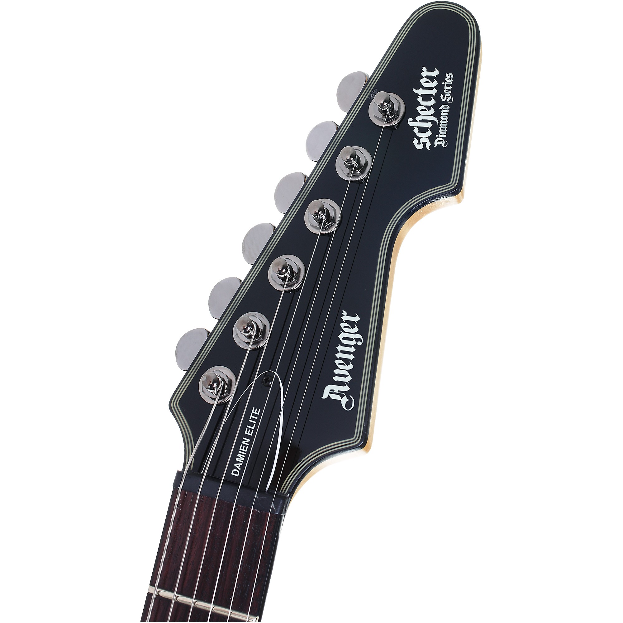 ギター Schecter damien elite Schecter Damien Elite-7 - Metallic Black | Sweetwater