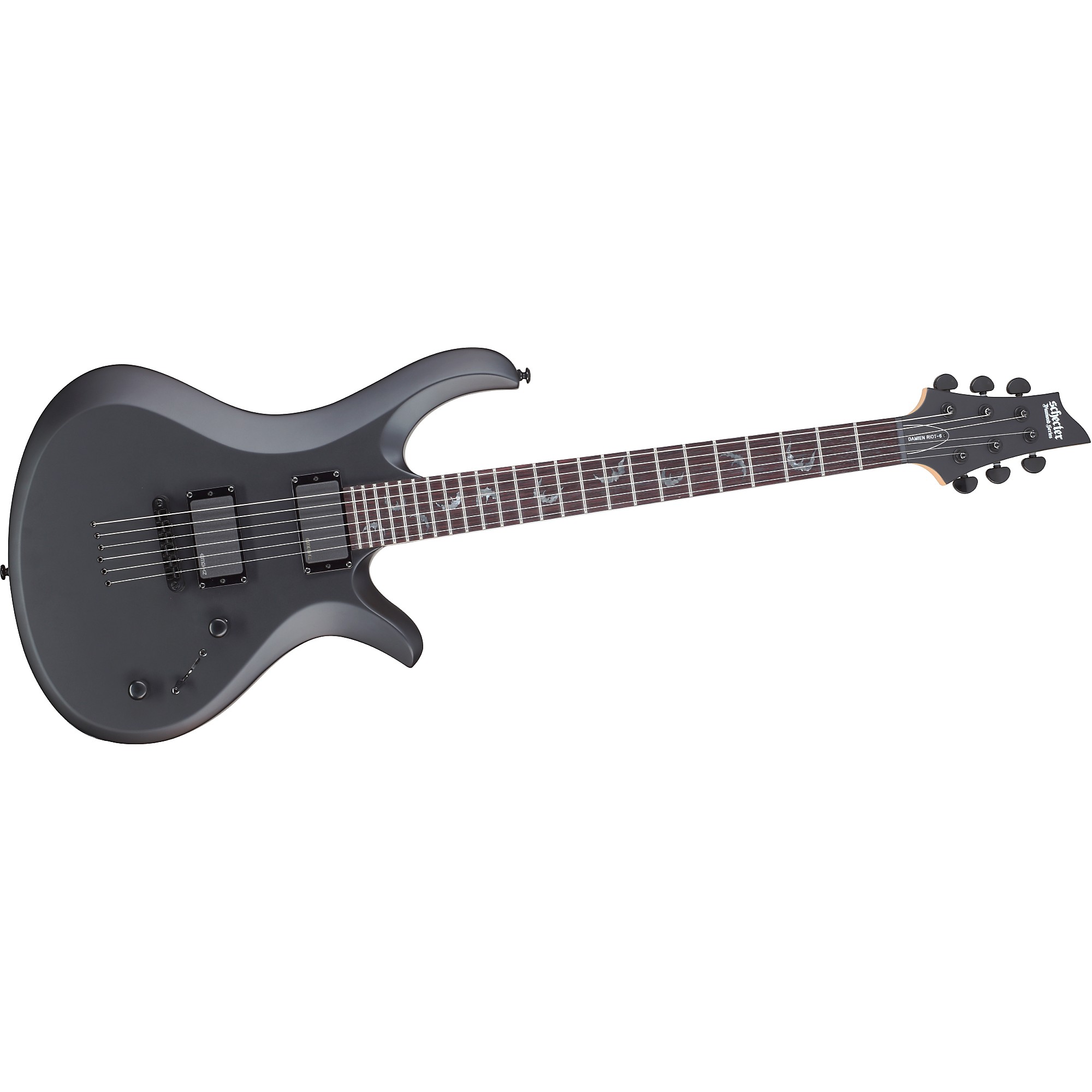 Schecter Guitar Research Damien Riot Electric Guitar Satin Black