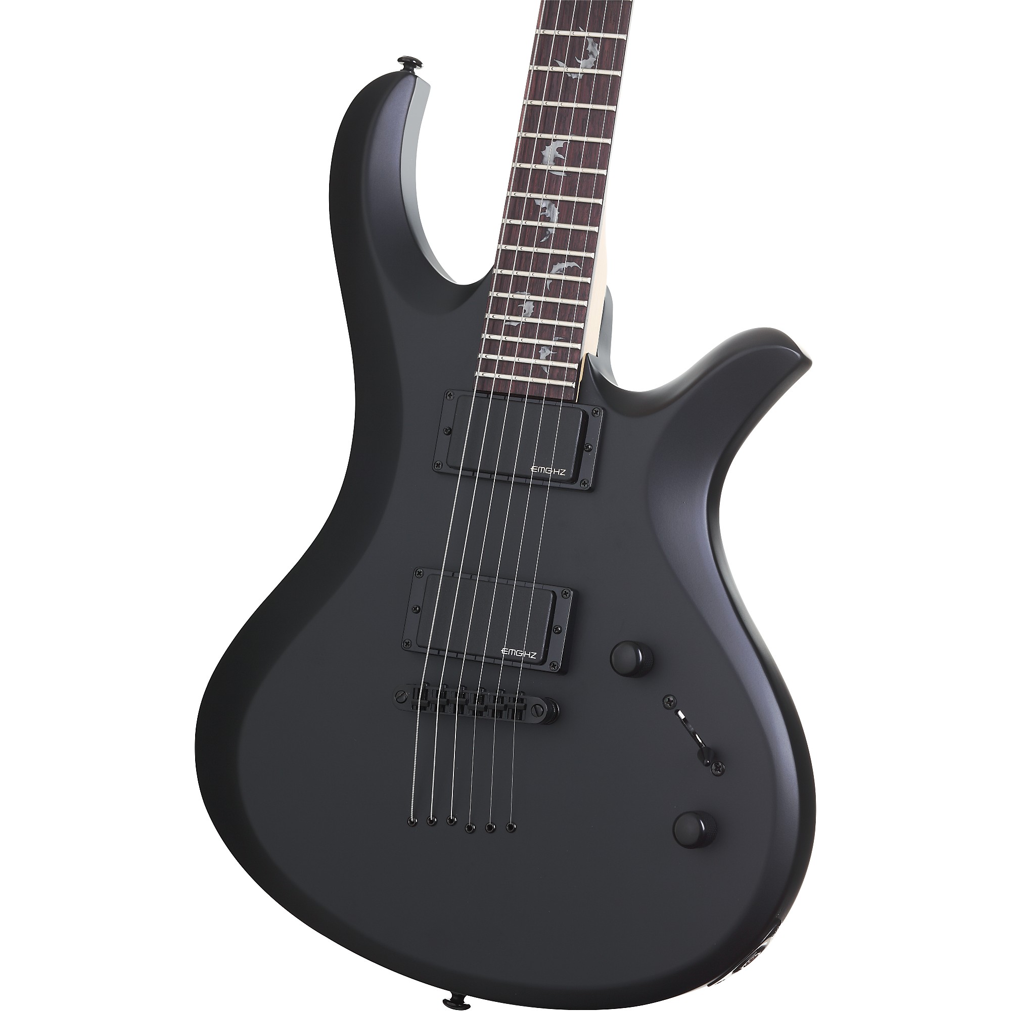 Schecter Guitar Research Damien Riot Electric Guitar Satin Black
