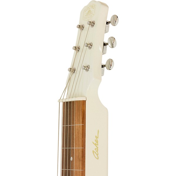 Asher Guitars & Lap Steels Electro Hawaiian Junior Lap Steel Guitar Antique White