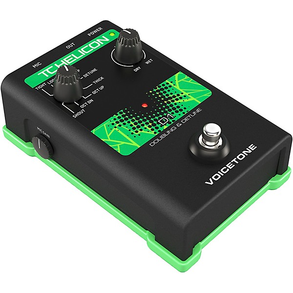TC Helicon VoiceTone Single D1 Doubling & Detune Effects Pedal
