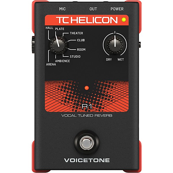 Open Box TC Helicon VoiceTone Single R1 Vocal Tuned Reverb Level 1