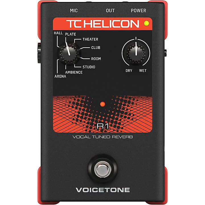 Amazon.com: TC Helicon VOICETONE R1 Single-Button Stompbox for  Studio-Quality Live Vocal Reverb : Musical Instruments