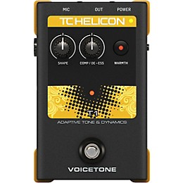 TC Helicon VoiceTone Single T1 Adaptive Tone & Dynamics Effects Pedal