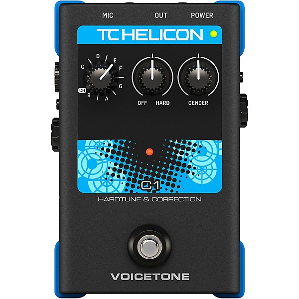 TC Helicon VoiceTone Single C1 HardTune & Correction Effects Pedal