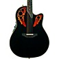 Ovation Elite 2078 AX Deep Contour Acoustic-Electric Guitar Black thumbnail