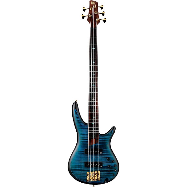 Ibanez SR Premium 1405E 5-String Electric Bass Guitar Flat Deep Ocean