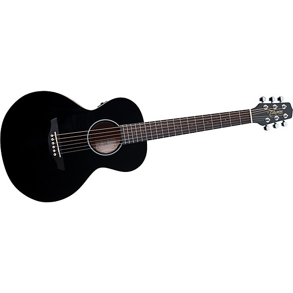 Takamine G Series Mini Acoustic-Electric Gloss Guitar Black