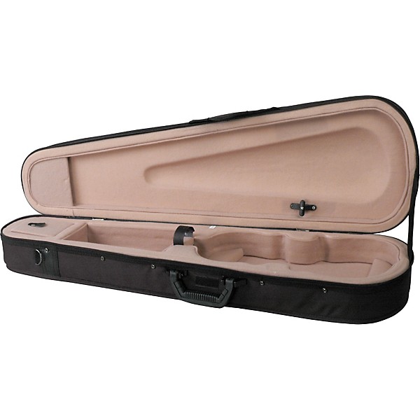 Open Box Bellafina Featherweight Violin Case Level 1 Black 1/4 Size