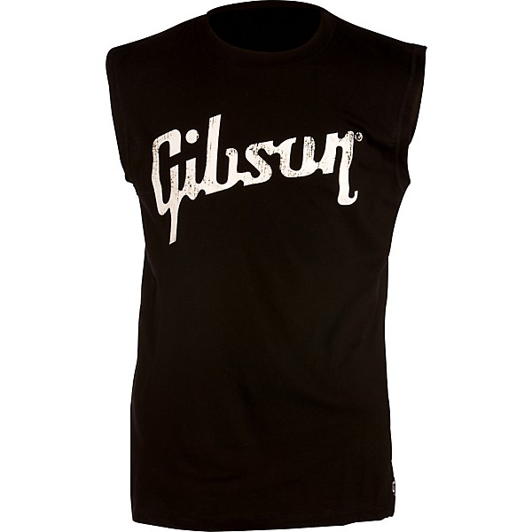 Gibson Logo Muscle Shirt Black XX Large