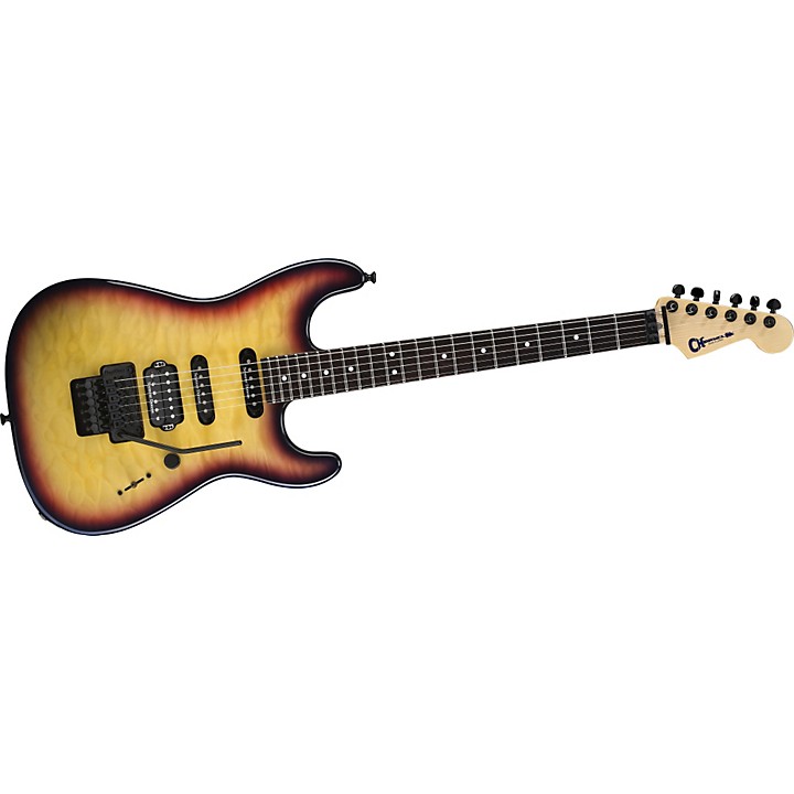 Open Box Charvel Wild Card #5 Electric Guitar Molten Crust Burst