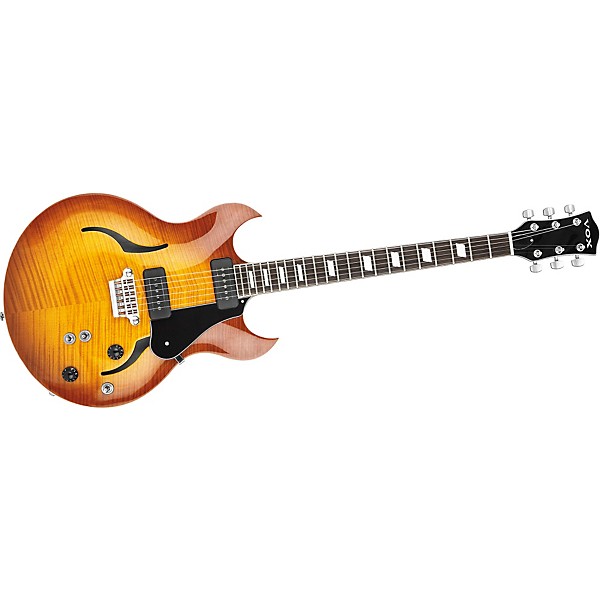 VOX Double Cut Semi-Hollow Electric Guitar Sienna Burst