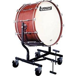 Ludwig Concert Bass Drum w/ LE787 Stand Black Cortex 18x40