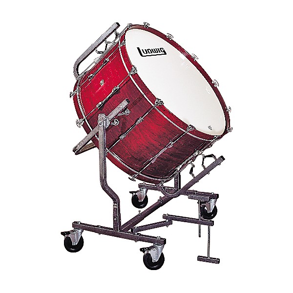 Ludwig Concert Bass Drum w/ LE788 Stand Cherry Stain 18x40