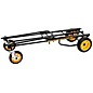 Rock N Roller R12RT Multi-Cart 8-in-1 Equipment Transporter Cart Black Frame/Yellow Wheels All-Terrain