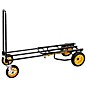 Rock N Roller R12RT Multi-Cart 8-in-1 Equipment Transporter Cart Black Frame/Yellow Wheels All-Terrain