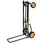 Rock N Roller R12RT Multi-Cart 8-in-1 Equipment Transporter Cart Black Frame/Yellow Wheels All-Terrain