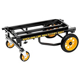 Rock N Roller Multi-Cart R6RT Mini 8-in-1 Equipment Transporter Cart Black Frame/Yellow Wheels Mini