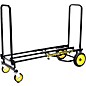 Rock N Roller Multi-Cart R6RT Mini 8-in-1 Equipment Transporter Cart Black Frame/Yellow Wheels Mini