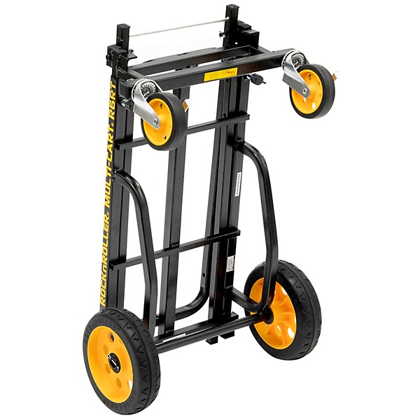 Open Box Rock N Roller R6RT Multi-Cart 8-in-1 Equipment Transporter Cart Level 1 Black Frame/Yellow Wheels Mini