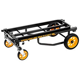 Rock N Roller Multi-Cart R8RT 8-in-1 Midrange Equipment Transporter Cart Black Frame/Yellow Wheels Mid