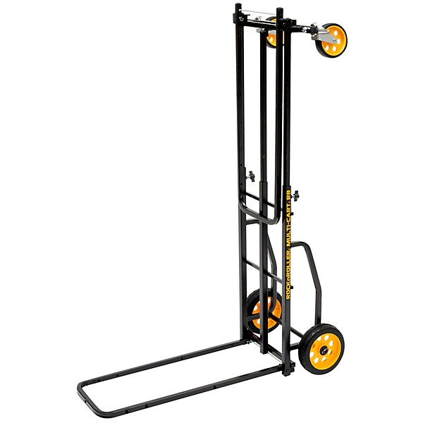 Rock N Roller Multi-Cart R8RT 8-in-1 Midrange Equipment Transporter Cart Black Frame/Yellow Wheels Mid