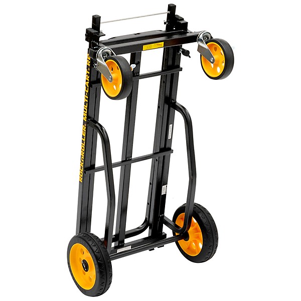 Rock N Roller Multi-Cart R8RT 8-in-1 Midrange Equipment Transporter Cart Black Frame/Yellow Wheels Mid