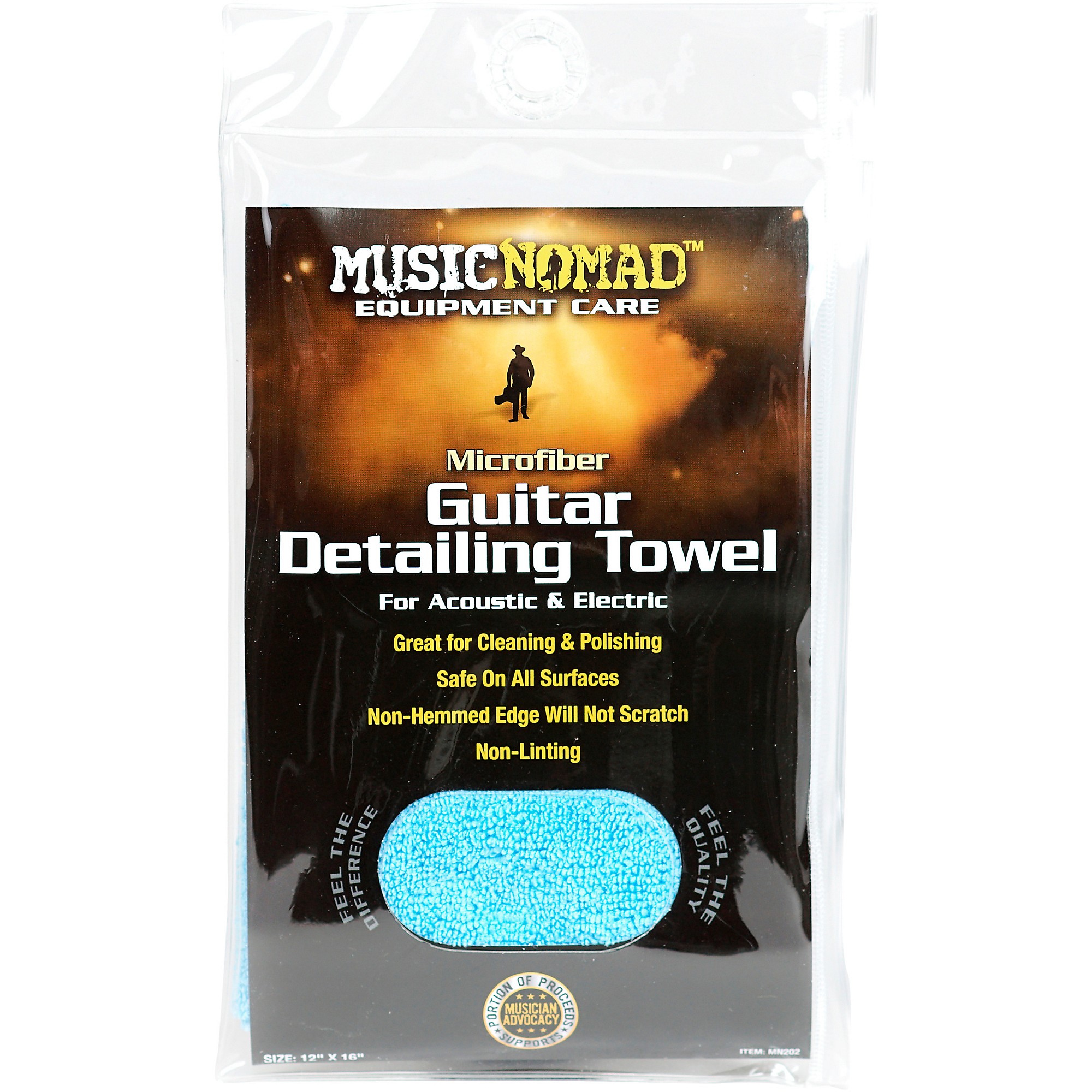 Music Nomad Microfiber Drum Detailing Towels - 2 Pack