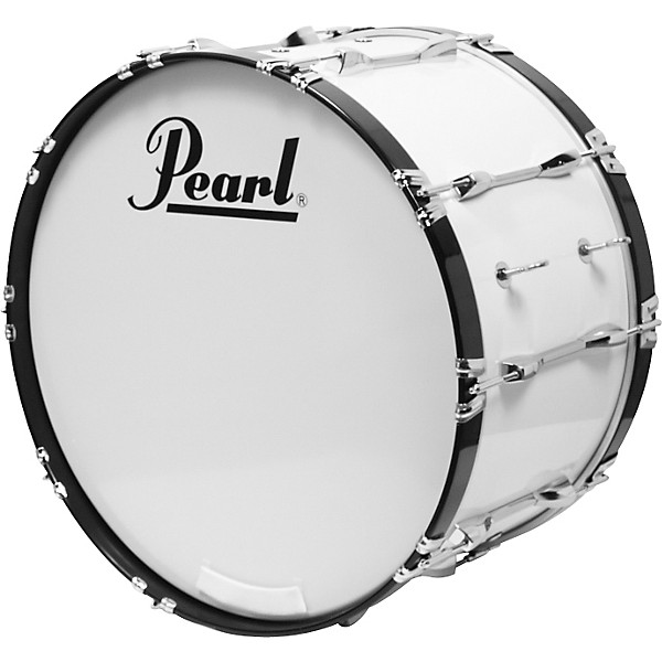 Pearl Competitor Marching Bass Drum Pure White (#33) 24x14