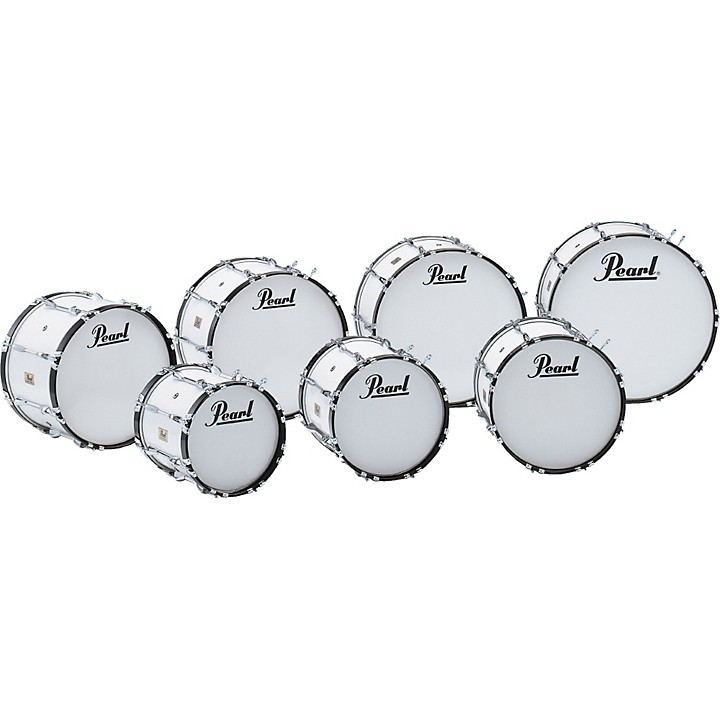 Pearl Competitor Marching Bass Drum Pure White (33) 20x14 Guitar Center