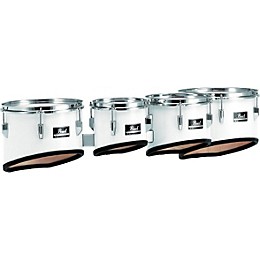 Pearl Competitor Marching Tom Set Pure White (#33) 8,10,12,13 set