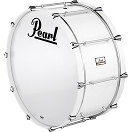 Pearl Pipe Band Bass Drum with Tube Lugs #109 Arctic Whit... Pearl Pipe Band Bass Drum with Tube Lugs #109 Arctic White 26x12