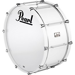 Pearl Pipe Band Bass Drum with Tube Lugs #109 Arctic White 28x14
