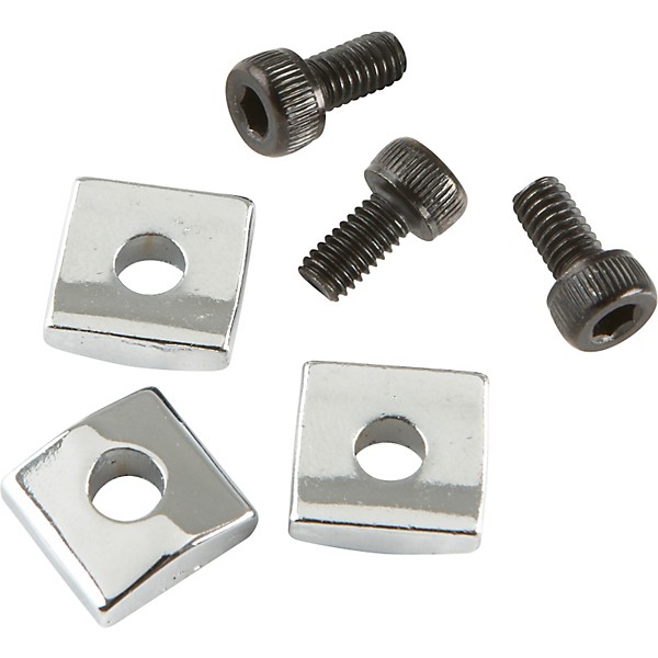 Proline Floyd Rose-Style Locking Nut Block w/ Screws 3 Pack Chrome