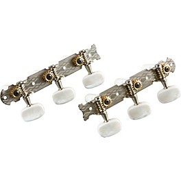 Proline 3+3 Tuning Machine Set, Open Gear Plank Chrome/Pearloid