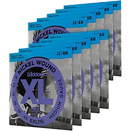 D'Addario EXL115 Nickel Blues/Jazz Electric Guitar Strings 10-Pack