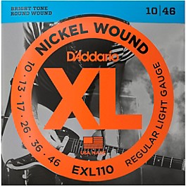 D'Addario EXL110 Nickel Wound Light Electric Guitar Strings Single-Pack