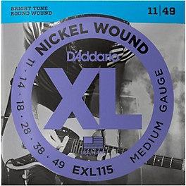 D'Addario EXL115 Medium Gauge Guitar Strings Single-Pack