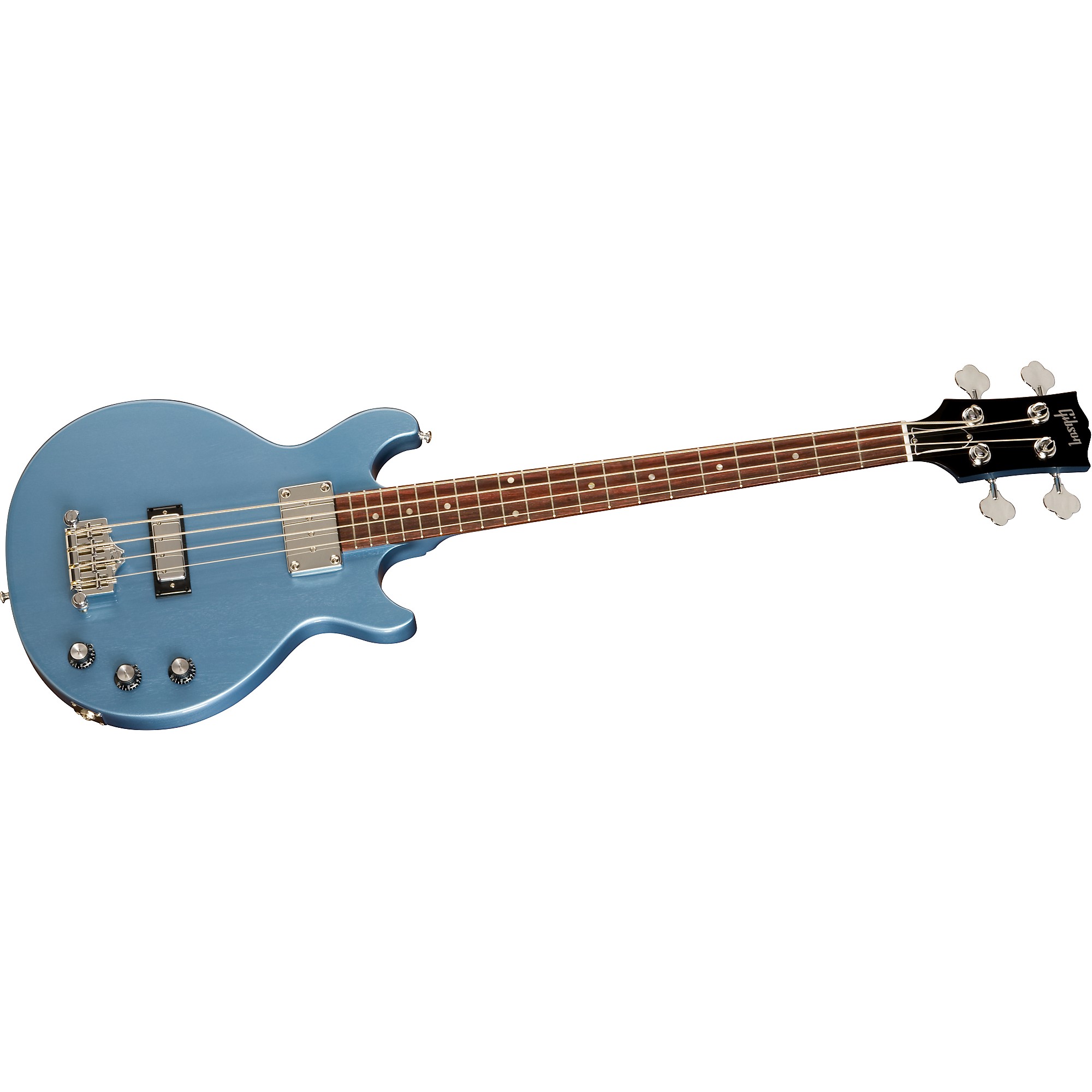 Gibson Limited Run Les Paul Junior DC EB11 Electric Bass Guitar Pelham Blue