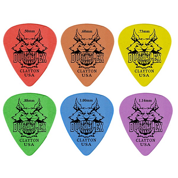 Clayton Duraplex Delrin Picks 1 Dozen .73 mm