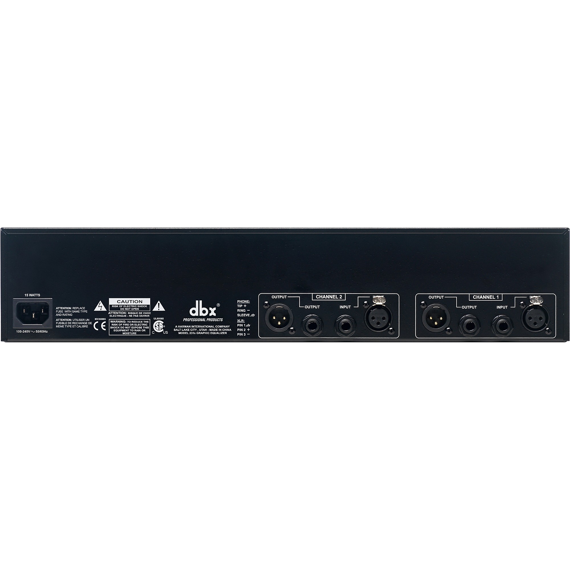 dbx 231s Dual-Channel 31-Band Graphic Equalizer