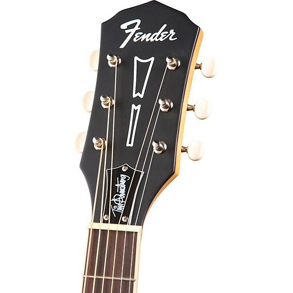 Fender Tim Armstrong Hellcat Acoustic Guitar Black Ruby